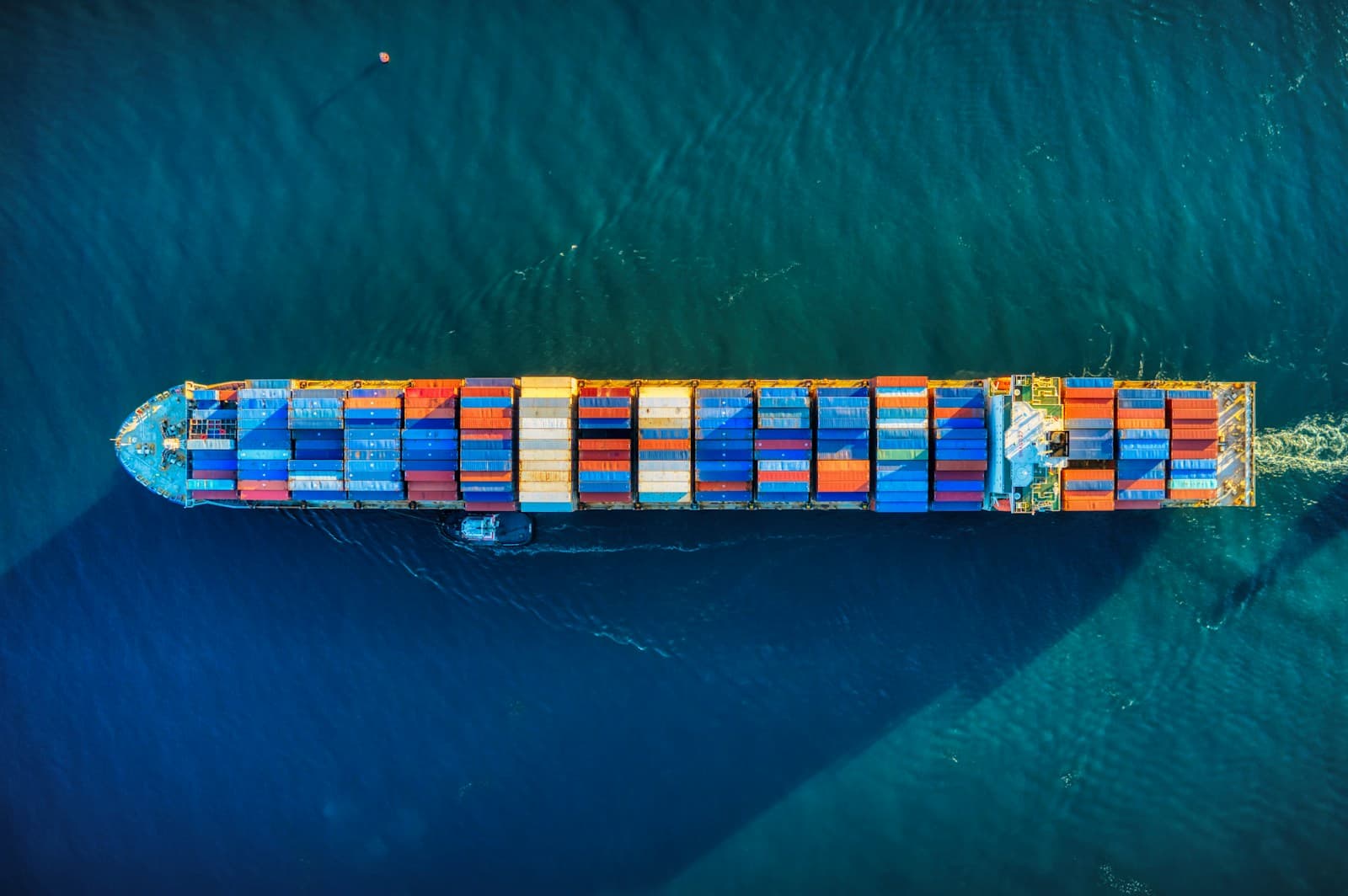 Container freight at New Zealand port